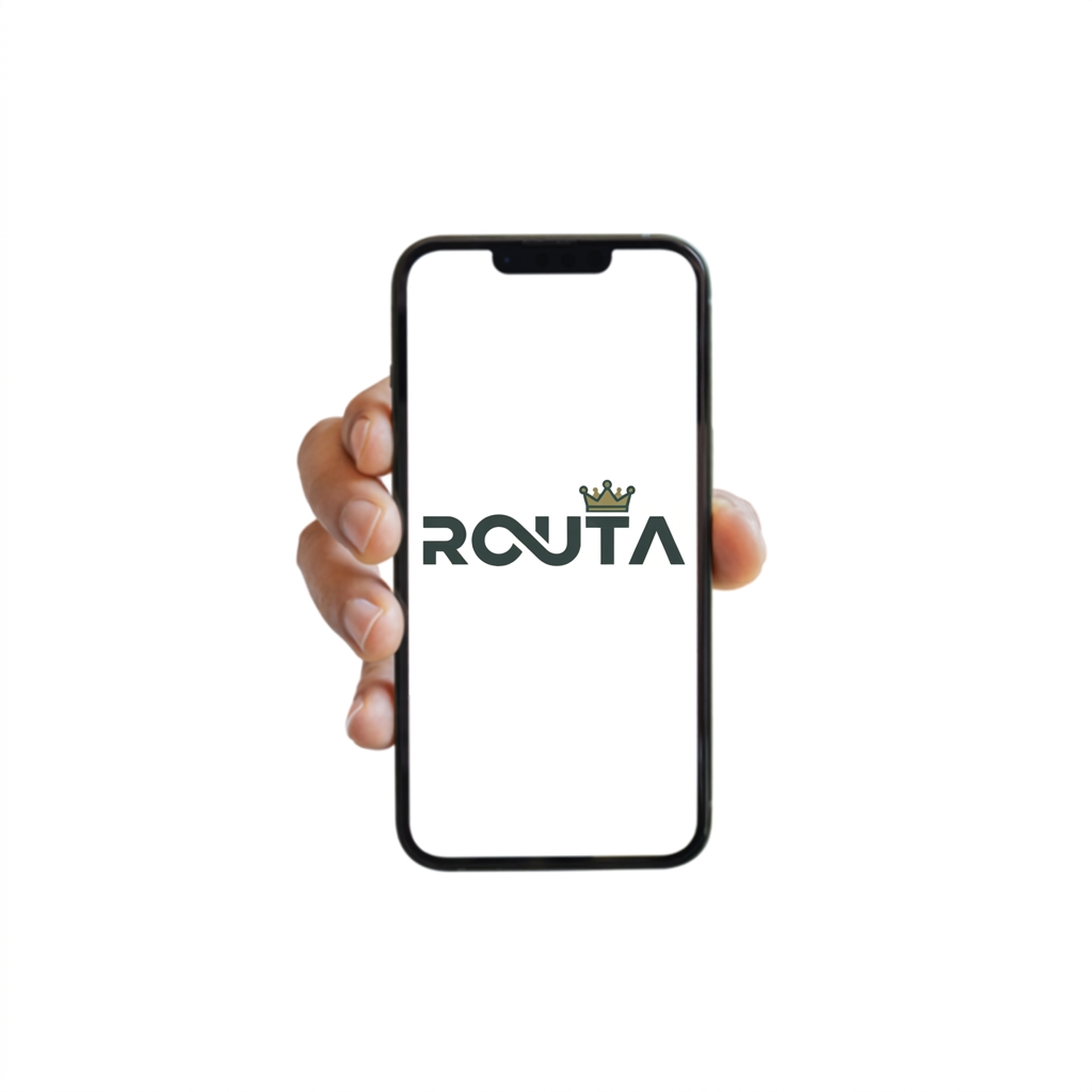 Routa app shown on a mobile device